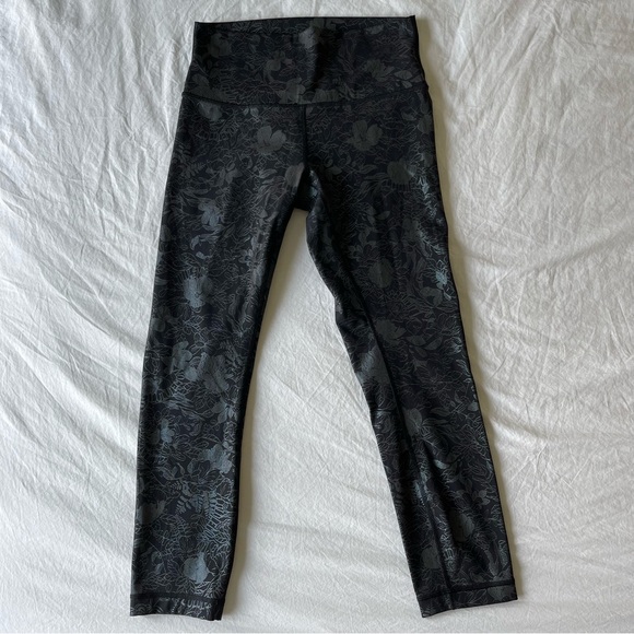 LULULEMON Wunder Under High Rise Crop in Shine - Picture 2 of 5